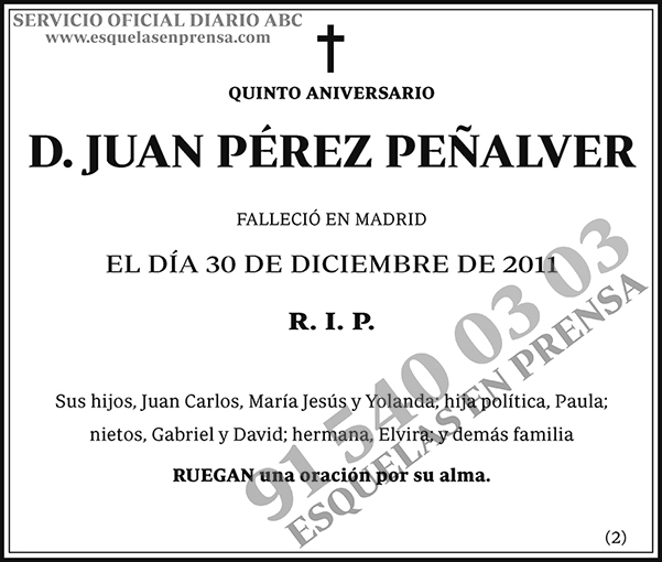 Juan Pérez Peñalver